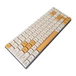 Honey Milk Keycaps, Uniform XDA Profile, PBT Material with Dye-Sub Novelties, Compatible with MX, Gateron, Kailh Switches (Honey Milk)