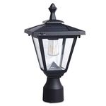 KMC KMC LIGHTING ST4330Q-AA Solar Post Lamp Light Solar Lamp Post Light Solar Post Light Outdoor 100 LUMENS Cast Aluminum Outdoor Garden Post Pole Mount Landscape Yard etc.