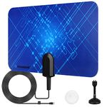 T Transonic B100 Indoor Digital Flat TV Antenna, 360º Reception, Support HD Channels for All Type of Digital TV