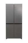 Hoover HHCR3818ENPL 83cm Wide Total No Frost 467L Total Capacity Multi Door Fridge Freezer, Inox, E Rated