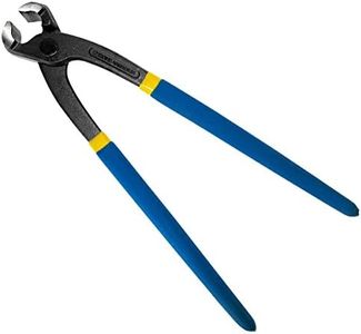 S&R Tenazas Carpintero ECO 280 mm, hecho de acero al cromo-vanadio de alto grado, asas azules recubiertos de PVC