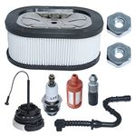 AUMEL Air Filter Fuel Filter Line Bar Nut Gas Cap Tune-Up Kit for Stihl MS441 MS461 Chainsaw 0000 120 1654