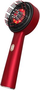 Multi-functional Red Hair Brush, Cordless Electric Shiatsu Hair Brush, Deep Scalp Massage Comb for Muscle Relax