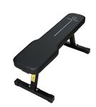 The Cube Club Flat Gym Bench Multipurpose Home Workout Exercise Bench Press Weight Strength Training Flat Fixed Bench with 380kg Weight Capacity (Black)