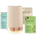 GOODMELTS Speckled White Wax Melting Starter Kit - Ceramic Aroma Diffuser with 1 Wax Warmer & 3 Scented Soy Wax Melts (160+ Hours Scent Time) - Safe, Smoke-Free, Natural Fragrance for Home