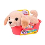 Little Live Pets My Really Real Puppy Minis- Buddy the Retriever| Interactive Puppy with 20+ Sounds & Reactions- Includes Basket for Display. Fun & Adorable Gift for Kids (11cm/4.3in tall)