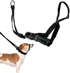 Sporn Pull Control Head Dog Halter Black Medium
