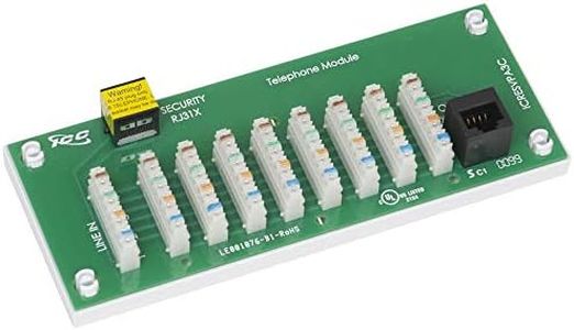 ICC 8-Port 1x8 Bridged Telephone Module with an RJ-31X Security Jack and Hook-and-Loop Adhesive Mounting Strips