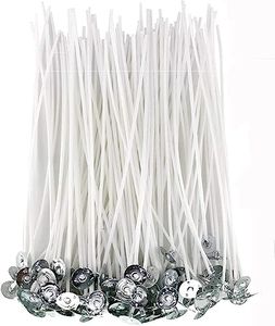 PXBBZDQ 8" Cotton Candle Wick 100 Piece Pre-Waxed Candle Wicks for Candle Making,Thin Lx Wicks