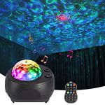 LUNSY Halloween 3 in 1 Galaxy Light Projector with Bluetooth Music Speaker (Red, Green, Blue)