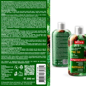 Milva Pine Tar Shampoo 200ml – Deep Cleansing Hair Care