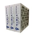 United Filter 16x20x4 MERV 8 Furnace Air Filters (Case of 3) - HVAC Filters Captures Pollen, Mould, Bacteria & Smoke - Replacement Air Filters Made in Canada