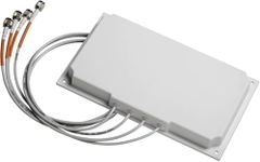 Cisco Aironet Dual-Band Directional Wi-Fi Patch Antenna, 6 dBi (2.4 GHz)/6 dBi (5 GHz), 4 Ports, Wall Mount, RP-TNC Connectors, 1-Year Limited Hardware Warranty (AIR-ANT2566P4W-R=)