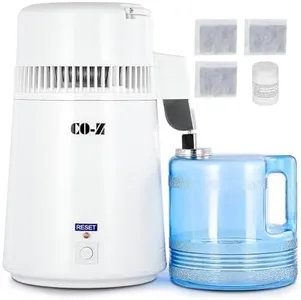 CO-Z 1.1 Gallon Water Distiller, 750W Countertop Home Office Countertop Distiller Water Making Machine, 4L Distilled Clean Water Maker, Distill Distilling Water Purifier Distillers, Pure Water Maker