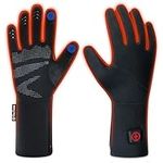 ThxToms Heated Gloves Liners for Men & Women, Rechargeable Battery Electric Winter Ski Gloves with Touchscreen for Driving, Snow Shovelling,Snowmobile