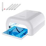 MelodySusie UV Nail Dryer, 36W UV Lamp, 4x9W, Touch Control, White, Acrylic, Indoor Use, 1 Count (Pack of 1)