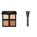 e.l.f. Powder Contour Palette, Compact Powder Palette & Contouring Brush, Vegan Makeup Tool, Flawlessly Contours & Sculpts Cheekbones, For Bronzer & Face Powder