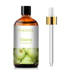 PHATOIL Guava Fragrance Oils, 3.38FL.OZ Large Volume Guava Oil, Perfect for Aromatherapy Diffuser, Great for DIY Candle and Scented Products Making, Gift for Friends with Glass Dropper