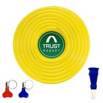 TrustBasket 15mtr 0.5 inch PVC Water Pipe (Yellow) | Lightweight, Flexible & Durable Hose with Connectors & 2 Clamps | Ideal for Garden Watering, Cleaning, Outdoor-Indoor Use