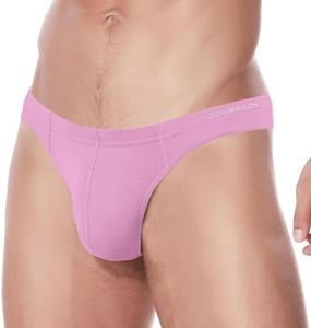 ZUOLAIYIN String tanga homme strings homme strings homme strings sexy sous-vêtements pour homme G-string grand renflement nouveau bambou noir rouge, Rose (8295), XL