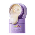 mCaffeine Super Glow Flash Facial 25% AHA+BHA+PHA Face Mask | 5 Mins Glow Face Pack | Instant Brightening | Unclogs Pores, Removes Blackhead & Dead Skin | Tan Removal | Color Changing Mask - 50gm