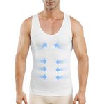 MeetHoo Men's Compression Shirt Slimming Sleeveless Shapewear Men Vest Seamless Undershirt Body Shaper Tank Top Workout Sport
