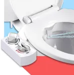 BUTT BUDDY Spa - Bidet Toilet Seat Attachment & Fresh Water Sprayer (Cool & Warm Temperature Control | Easy Setup, Universal Fit, Non-Electric | Dual-Nozzle Cleaning, Adjustable Pressure, Female Wash)