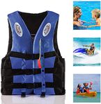 TRAY Safety Life Jacket for Swimming Superlite Vest Weight Capacity Upto 120 kg- Blue Color, standard