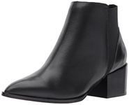 Chinese Laundry Women's Finn Ankle Bootie, black leather, 11 M US