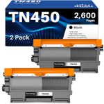 INK4U Compatible TN450 Toner Cartridge Replacement for Brother TN450 TN420 TN-450 TN-420 for Brother HL-2270DW HL-2280DW HL-2230 MFC-7360N MFC-7860DW DCP-7065DN Intellifax 2840 2940 Printer (2 Black)