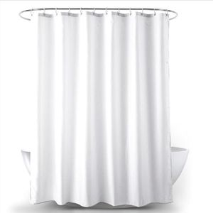 Ariv Hommey Extra Long Thick Polyester Shower Curtain, Waterproof, Minimalist Style, White 150cm x180cm Drop