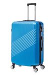 Flymax 24" Medium Suitcase Super Lightweight 4 Wheel Spinner Hard Shell ABS Luggage Hold Check in Travel Case Royal