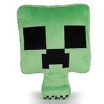 Jay Franco Minecraft Creeper Shaped Decorative Pillow Kids Plush Bed Cushion
