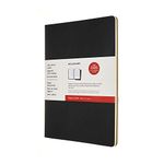 Moleskine Size A4 21 x 29.7 cm Subject Cahier Journal, Notebooks for Taking Notes, Cardboard Cover, Academic Page Layout, Colour Black and Kraft Brown, 160 Pages, Set of 2