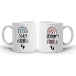 Oye Happy - To-Be-Parents Mugs - Best Gift For Expecting Parents/Mom-To-Be/Dad-To-Be During Pregnancy, Multicolor, 0.33 liter