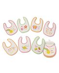 Baby Bibs 7 Days of The Week Bibs Boys and Girls Options 0-6 Months (Girls 7 Days)