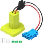 Kzreect for Power Wheel Battery Adapter, Compatible with Ryobi 18V Battery, with Wire Harness Connector, 12AWG Wire, Fuse Holder & 30A Fuses, Compatible with Peg Perego Ride-On Cars