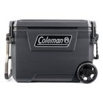 Coleman Convoy Ice Box, Large Cooler Box with 61 Liter Capacity, PU Full Foam Insulation, Holds Ice for Days, Portable Chiller IceBox, Perfect for Day Trips, Travelling, Camping & picnics