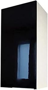 Berlioz créations CP3HN - Pensile da Cucina a 1 Anta, 30 cm, Colore: Nero Lucido