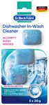 Dr. Beckmann Dishwasher In-Wash Cleaner | Removes Dirt, Grease and Residues | For a Sparkling Clean Finish Dishwasher | 3 Tablets