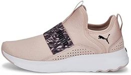 PUMA Women's SOFTRIDE Sophia Slip On Sneaker, Rose Quartz-Dusty Plum, 8.5, Rose Quartz-Dusty Plum, 8.5