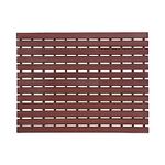 CASA-NEST Mush Bamboo Wooden Bath Mat/Door Mat/Floor Mat for Home- Non Slip Mat for Bathroom, Kitchen, Patio, Spa, etc. Made with Water-Resistant Organic Bamboo Wood,(45x61 Cms) (Mahogany)