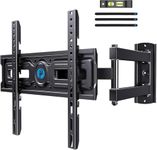 Pipishell Full Motion TV Wall Mount for 26-65 Inch TVs up to 77 lbs, Height Adjustable Corner Wall Mount Bracket with Articulating Arm, Swivel Extension Tilt, Max VESA 400x400mm, PIMF9