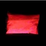 Ultra Fluorescent Powder additive Pigment - UV Luminescent - Glows in The Dark - for epoxy resins - for Artistic Creations and DIY 20g (Red)