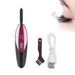 TECNOVIQ Electric Heated Eyelash Curlers for Women Girls. USB Heated Lash Curler with 2 Heating Modes,Long-Lasting Heated Eyelash Curler for Natural Lashes Handheld Eyelash Curlers -24H Natural Curl