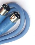 H-its Kabel RadioShack BLUE, RED, YELLOW COLOR - 1 Metre MIDI Cable - 5 Pin MIDI Interface Connector DIN to 5Pin DIN Cable for MIDI keyboard, Foot controllers (RadioShack - Blue)