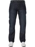 New Mens Enzo Regular Fit Straight Denim Blue Jeans Pants All Waist Sizes Indigo 32 W X32L