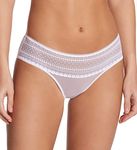 DKNY Women's Lace Bikini, White, Medium