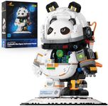 JMBricklayer Space Panda Astronaut Building Sets 70005, Cool & Cute Animals Panda Bear Display Model, Space Toys Sets for Adults Kids Boys Girls Aged 8 9 10 11 12 13 14+, Ideal Gifts Idea(829 Pieces)