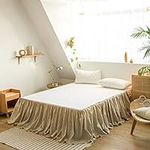 BISELINA French Linen Bed Skirt wit